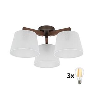 Imagine BRILAGI - Plafonieră aplicată LATTE, 3 x E27, 15W, 230V, pin/alb