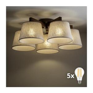 Imagine BRILAGI - Lustră de tavan aplicată LATTE, 5x E27/15W/230V, pin/crem