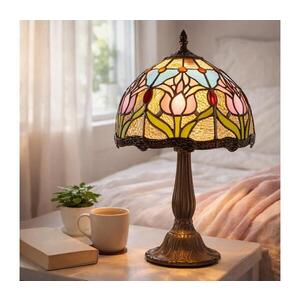 Imagine Lampă de masă Tiffany din vitralii LORAS 1xE14/40W/230V - BRILAGI