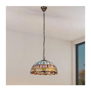 Imagine BRILAGI - candelabru Tiffany cu vitralii pe lanț LORAS 2xE27/60W/230V