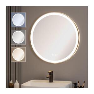 Imagine BRILAGI-LED Oglindă încălzită, dimmabilă, cu iluminare LED, profil aluminiu PRO, 18W/230V, Ø 60 cm, IP44, crom lucios