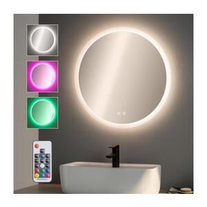 Imagine Oglindă LED BRILAGI RGBW CLARA PRO, încălzită și dimabilă, cu iluminare de fundal, 19W/230V, Ø 60 cm, IP44, cu telecomandă