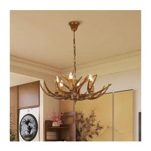 Imagine BRILAGI - Candelabru suspendat cu lanț DEER, 6xE14/10W/230V, Ø 70 cm, cu coarne