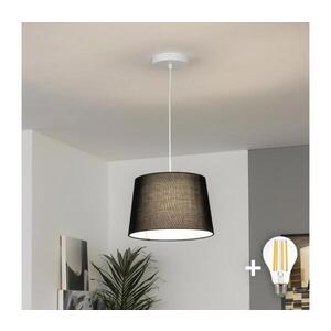 Imagine BRILAGI - Pendul LED CERIA pe cablu, 1x E27, 40 W, 230 V, Ø 30 cm, negru