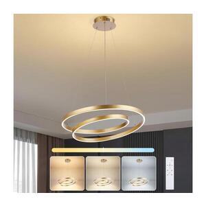 Imagine BRILAGI-LED Lustra suspendată pe cablu LED reglabilă TWISTER, 48W, 230V, Ø 50 cm, auriu, cu telecomandă