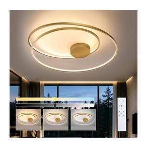 Imagine BRILAGI-LED Lampă de tavan dimmabilă TWISTER, LED 105 W, 230 V, Ø 100 cm, auriu + telecomandă