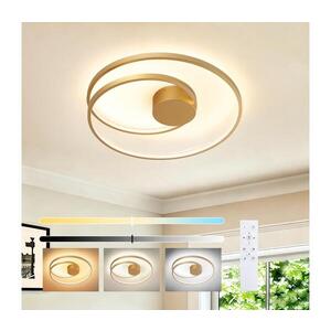 Imagine BRILAGI - Plafonieră LED dimabilă TWISTER, LED/48W/230V, Ø 50 cm, auriu +telecomandă