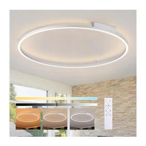 Imagine BRILAGI - Corp de iluminat LED dimabil PORTOFINO LED/85W/230V Ø 120 cm argintiu + telecomandă