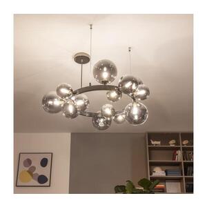 Imagine BRILAGI - Lustră LED suspendată pe cablu MILLA, 15xG9/3W/230V, negru cromat/fumuriu