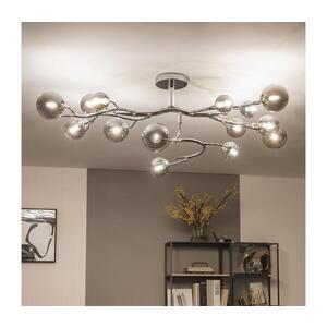 Imagine BRILAGI - Lustră LED aplicată MISTEL 15xG9/3W/230V crom negru/fumuriu