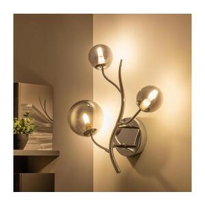 Imagine BRILAGI - Aplica LED de perete MISTEL 3xG9/3W/230V negru cromat/sticlă fumurie