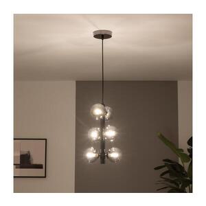 Imagine BRILAGI - Lustră LED suspendată pe cablu MILLA, 6x G9/3W/230V, negru cromat/sticlă fumurie