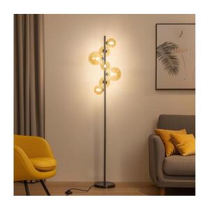 Imagine BRILAGI - Lampă de podea LED MILLA, 7xG9, 3W, 230V, negru cromat/auriu