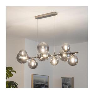 Imagine BRILAGI - Lustru LED pe cablu MILLA, 10 x G9, 3W, 230V, crom-negru / sticlă fumurie