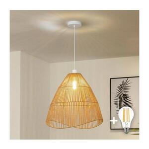 Imagine BRILAGI - Lustră LED suspendată pe cablu CERIA BOHO, 1xE27/40W/230V, Ø 50 cm, maro