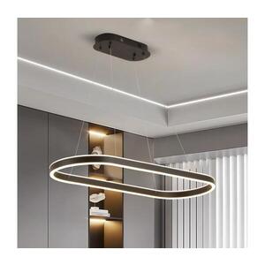 Imagine BRILAGI - Lustră LED suspendată pe cablu PONDIE LED/43W/230V 80x30 cm neagră