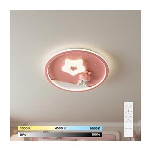 Imagine BRILAGI - Lampă de plafon LED pentru copii BUNNY, 83W, 230V, 3000–6000K, reglabilă, cu telecomandă