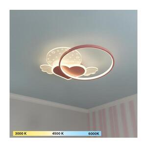 Imagine BRILAGI - Plafonieră LED pentru copii LOVE, 48W, 230V, 3000/4500/6000K, roz