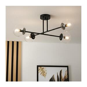 Imagine BRILAGI - Lustru aplicat MALIVA 4xE14/15W/230V negru/transparent