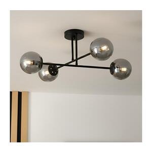 Imagine BRILAGI - Lustru aplicat MALIVA 4xE14/15W/230V negru/fumuriu