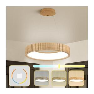 Imagine BRILAGI - Lustră LED suspendată pe cablu FALCON WOOD MODERN LED/30W/230V Ø 45 cm lemn