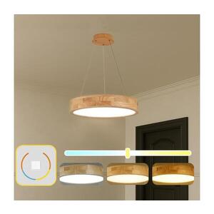 Imagine BRILAGI -LED Lustră suspendată pe cablu FALCON WOOD LED/30W/230V 3000/4000/6000K 45 cm lemn