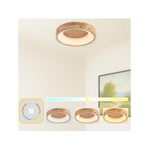 Imagine BRILAGI-LED Plafonieră FALCON WOOD LED/30W/230V 3000/4000/6000K 45 cm lemn