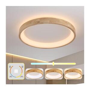 Imagine BRILAGI-LED Plafonieră LED FALCON WOOD, 60W, 230V, 3000/4000/6000K, 80 cm, lemn