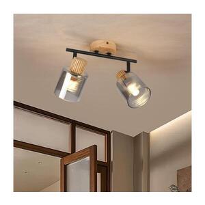 Imagine BRILAGI - Spot HYGGE 2xE14/15W/230V lemn/fumuriu