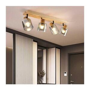 Imagine BRILAGI - Lampă spot HYGGE 4xE14/15W/230V lemn/fumuriu