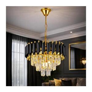 Imagine BRILAGI - Candelabru suspendat pe lanț ECLIPSE 5xE14/10W/230V Ø 38 cm negru/auriu