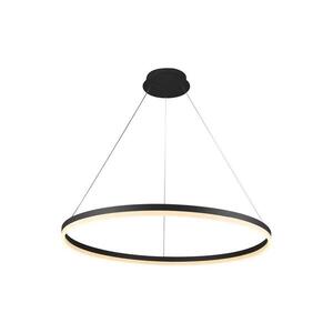Imagine BRILAGI - Lustră LED dimabilă pe cablu CIRCLE LED/55W/230V 3000-6500K negru + telecomandă