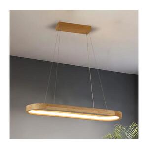 Imagine BRILAGI - Lustru LED UMEA WOOD suspendat pe cablu, LED/30W/230V, 70x20 cm, lemn