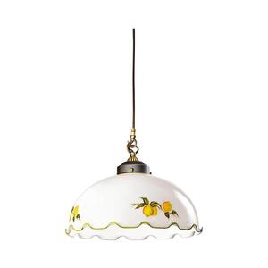 Imagine Kolarz 731.32.118 - Pendul pe cablu NONNA 1xE27/75W/230V Ø36 cm, imprimeu cu lămâi