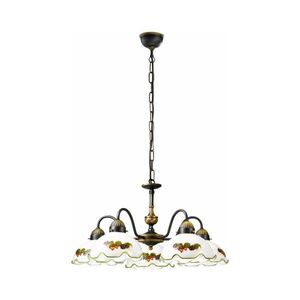 Imagine Kolarz 731.85.113 - Candelabru cu lanț NONNA 5xE27/75W/230V vișiniu/căpșuni