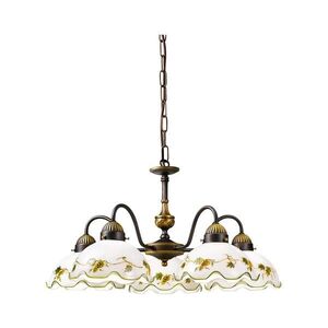 Imagine Kolarz 731.85.110 - Candelabru suspendat NONNA pe lanț, 5xE27/75W/230V, vin
