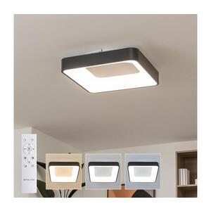 Imagine BRILAGI - Plafonieră LED dimabilă FALCON II, 80 W, 230 V, 40 x 40 cm, neagră + telecomandă