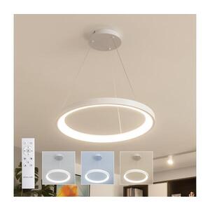 Imagine BRILAGI - Lustra LED dimabilă pe cablu FALCON SLIM LED/42W/230V, Ø 50 cm, albă + telecomandă
