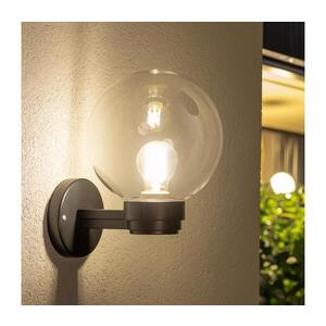 Imagine BRILAGI - Aplica de perete pentru exterior HARBOR 1xE27/40W/230V IP33 negru/transparent