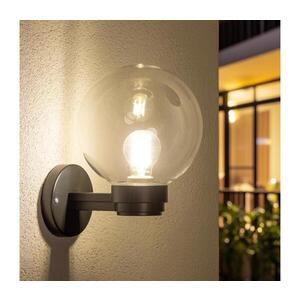 Imagine BRILAGI - Aplica de perete pentru exterior HARBOR 1xE27/40W/230V IP33 antracit cu sticlă transparentă