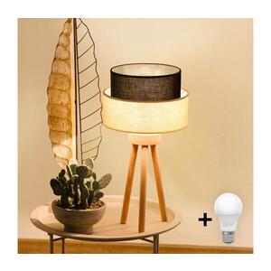 Imagine BRILAGI - Lampă de masă LED stil BOHO 1xE27/15W/230V crem/maro