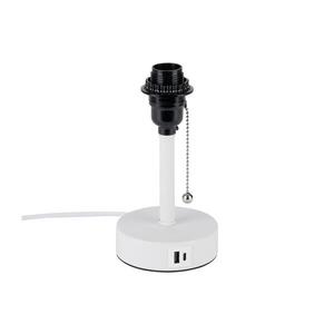 Imagine BRILAGI - Lampă de birou TABLON 1xE27/25W/230V cu port USB, albă