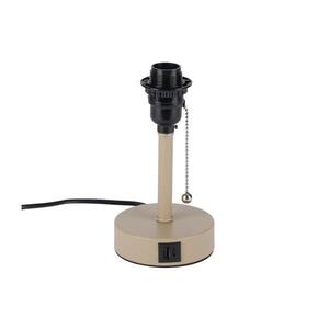 Imagine BRILAGI - Lampă de masă TABLON cu port USB, 1xE27/25W/230V, bej