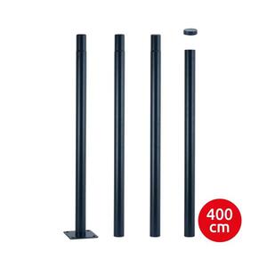 Imagine BRILAGI - Stâlp metalic pentru iluminat exterior, 4 m, diametru 58 mm, antracit