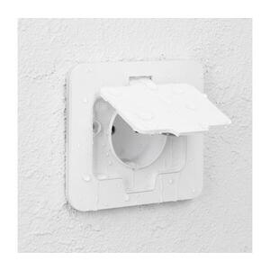 Imagine BRILAGI - Priză de podea încastrată pentru exterior, IP55, albă, dreptunghiulară