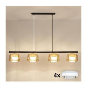 Imagine BRILAGI - LED Lustră suspendată AURA LUX 4xGX53/30W/230V negru/auriu