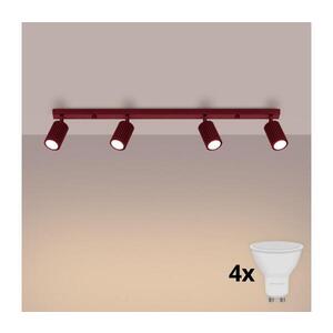Imagine BRILAGI - Spot LED CRESTO 4xGU10/10W/230V burgundiu