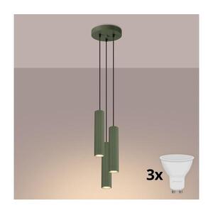 Imagine BRILAGI - Lustră LED pe cablu CRESTO, 3xGU10/10W/230V, verde