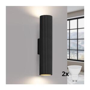 Imagine BRILAGI - Aplica de perete LED CRESTO, 2 x GU10, 10 W, 230 V, 30 cm, negru