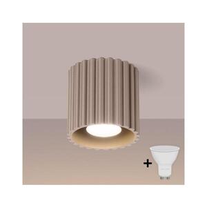 Imagine BRILAGI - Spot LED SFERA 1xGU10/10W/230V, diam. 10 cm, taupe